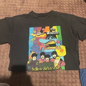 Vintage The Beatles Yellow Submarine Black T